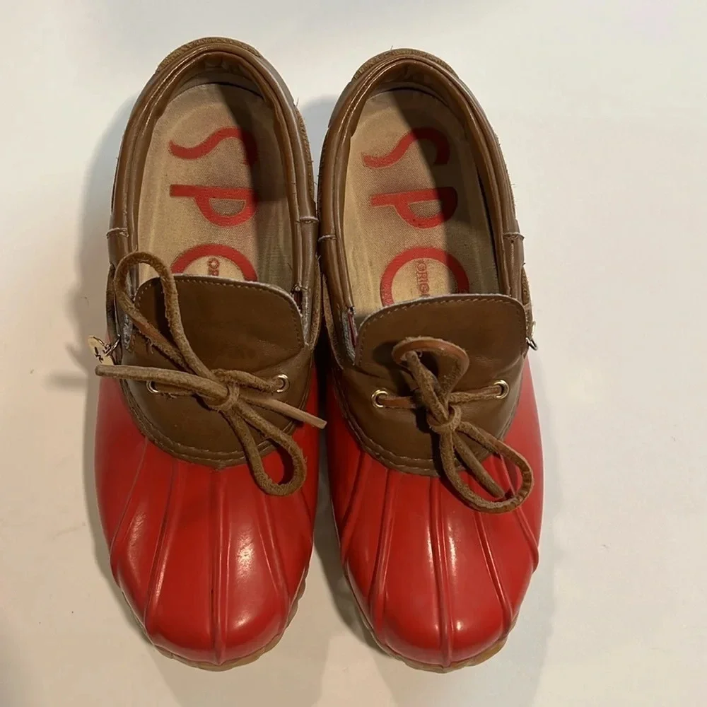 Vintage Sporto - duck boots,‎ red, 7